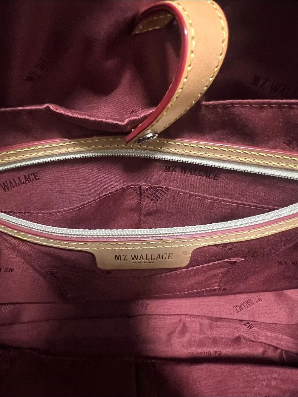NWT MZ Wallace Large Gramercy Satchel in Magnet Air